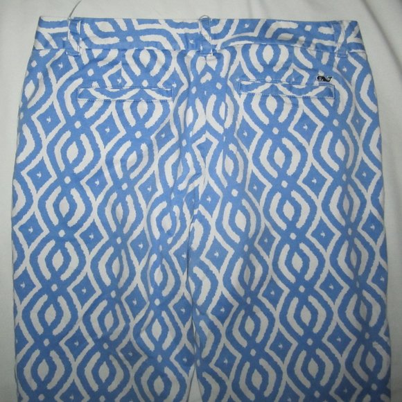 VINEYARD VINES Chambray Blue & White Cropped Pants - Picture 3 of 7